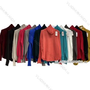 Women's long-sleeved, lightweight, zipped hooded sweatshirt, oversized (52/54/56 ONE SIZE) ITALIAN FASHION IMC25359