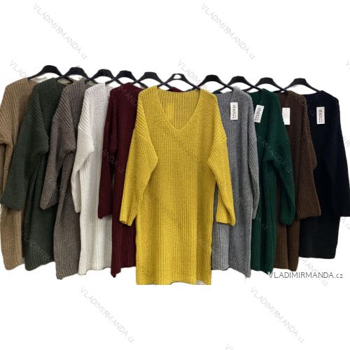 Women's long-sleeved, lightweight, zipped hooded sweatshirt, oversized (52/54/56 ONE SIZE) ITALIAN FASHION IMC25359