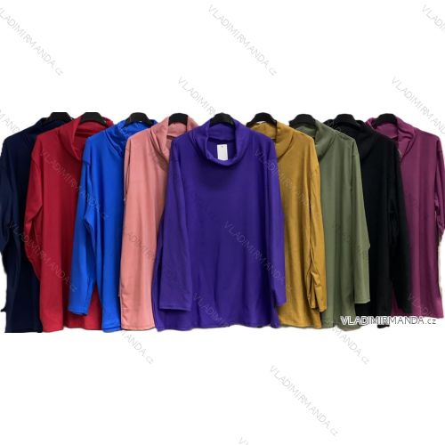 Women's long-sleeved, lightweight, zipped hooded sweatshirt, oversized (52/54/56 ONE SIZE) ITALIAN FASHION IMC25359