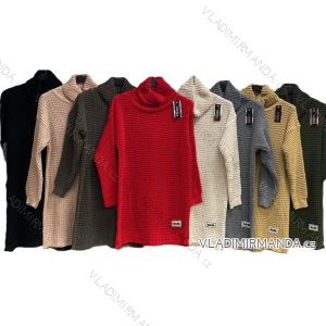 Women's long-sleeved, lightweight, zipped hooded sweatshirt, oversized (52/54/56 ONE SIZE) ITALIAN FASHION IMC25359