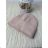 Beige cap decorated with ladies (one size) LISUSCO LIS22M904 ONE SIZE hnědá camel