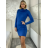 Women's Knitted Carmen Turtleneck Long Sleeve Dress (S/M, L/XL ONE SIZE) ITALIAN IM422A-82356