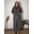 Women's Plus Size Long Sleeve Coat (3XL/4XL ONE SIZE) ITALIAN FASHION IMWQ233045 3xl / 4xl grey