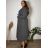 Women's Plus Size Long Sleeve Coat (3XL/4XL ONE SIZE) ITALIAN FASHION IMWQ233045 3xl / 4xl grey
