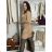Women's Knitted Carmen Turtleneck Long Sleeve Dress (S/M, L/XL ONE SIZE) ITALIAN IM422A-82356
