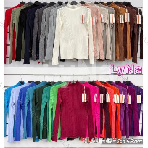 Women's long sleeve furry sweater (S/M/L ONE SIZE) ITALIAN FASHION IMWCH25116
