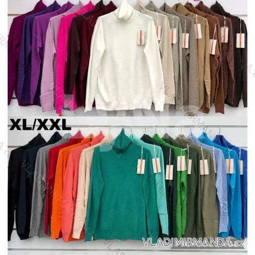 Women's long sleeve furry sweater (S/M/L ONE SIZE) ITALIAN FASHION IMWCH25116