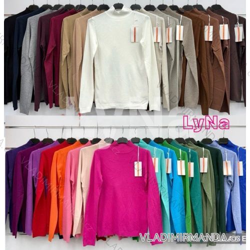 Women's long sleeve furry sweater (S/M/L ONE SIZE) ITALIAN FASHION IMWCH25116