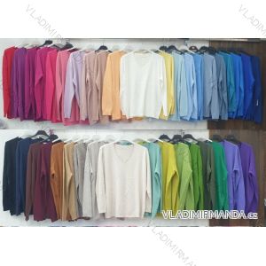 Women's long sleeve furry sweater (S/M/L ONE SIZE) ITALIAN FASHION IMWCH25116