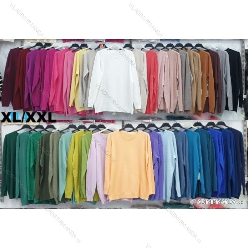 Women's long sleeve furry sweater (S/M/L ONE SIZE) ITALIAN FASHION IMWCH25116