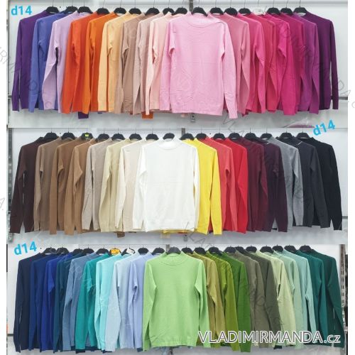 Women's long sleeve furry sweater (S/M/L ONE SIZE) ITALIAN FASHION IMWCH25116