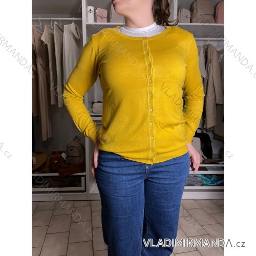 Women's elegant icecool jumpsuit (M/L, XL/XXL) AINUOSI ITALIAN FASHION IMB232785 S / M / L žlutá hořčicová