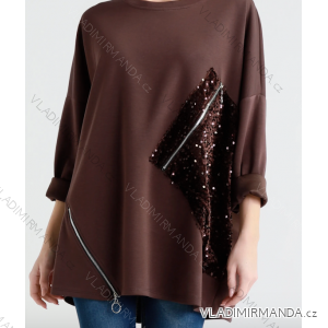 Women's Elegant Long Sleeve Dress (S/M ONE SIZE) ITALIAN FASHION IMPLI2220433lurex