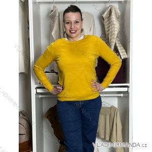Svetr dlouhý rukáv dámský (L/XL ONE SIZE) ITALSKá MóDA EXTRA ME IMM22Fd5816