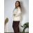 Knitted Dress a-Sweater Extended Long Sleeve Women's Plus Size (XL / 2XL ONE SIZE) ITALIAN FASHION IM4212261
