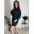 Jacket thin long sleeve women's (UNI XS-M) ITALIAN FASHION IM120049 black S / M / L