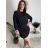 Jacket thin long sleeve women's (UNI XS-M) ITALIAN FASHION IM120049 black S / M / L