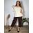 Women's Summer Long Harem Pants (42/44/46 ONE SIZE) ITALIAN FASHION IM424361 54/56/58 Brown