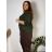 Women's Summer Long Harem Pants (42/44/46 ONE SIZE) ITALIAN FASHION IM424361 54/56/58 Brown