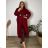 Women's long-sleeved, lightweight, zipped hooded sweatshirt, oversized (52/54/56 ONE SIZE) ITALIAN FASHION IMC25359