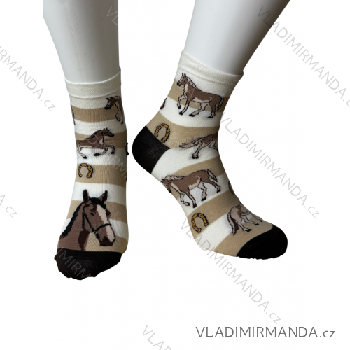 Happy Doctor Women's Socks (35-37.38-40) POLISH FASHION DPP23DOKTORKA  beige