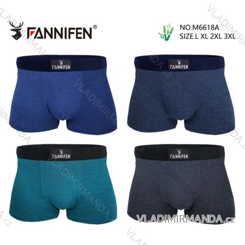 Men's bamboo boxer shorts, oversized (L-3XL) FNF25M6618A