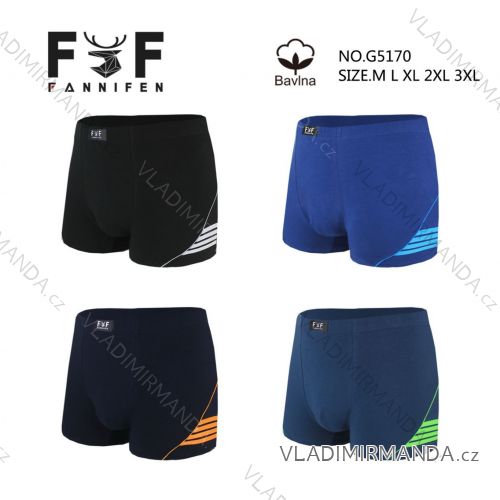 Men's cotton boxer shorts, oversized (M-3XL) FNF25G5170