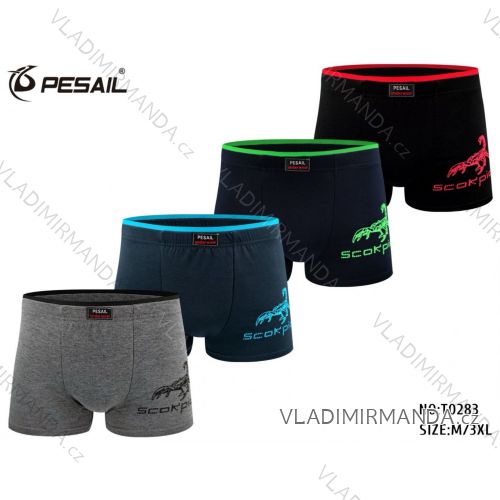 Men's cotton boxer shorts, oversized (M-3XL) FNF25T0283