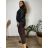 Women's oversized stretch sweatpants (50/52 ONE SIZE) ITALIAN FASHION IM425016