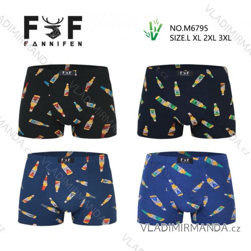 Men's bamboo boxers, oversized (L-3XL) FNF25M6795