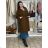 Women's 3/4 long sleeve shirt dress (XS/S/M ONE SIZE) ITALIAN FASHION IMD25030