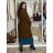 Women's 3/4 long sleeve shirt dress (XS/S/M ONE SIZE) ITALIAN FASHION IMD25030