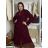 Dress sweater long sleeve ladies (uni sl) ITALIAN Fashion IM2188150 M/L/XL wine