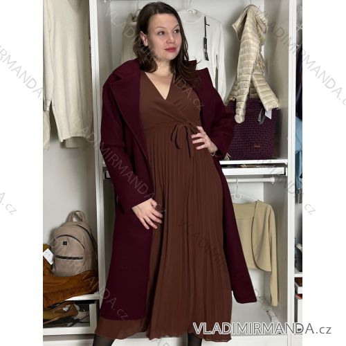 Dress sweater long sleeve ladies (uni sl) ITALIAN Fashion IM2188150 M/L/XL wine