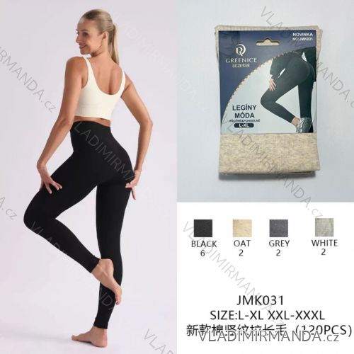 Long seamless women's leggings, oversized (L -3XL) GREENICE GRE25JMK031