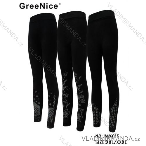 Women's long leggings oversized (2XL/3XL) GREENICE GRE25JMK015