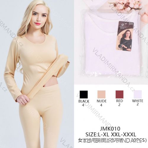 Seamless thermo long sleeve women's T-shirt, oversized (L - 3XL) GREENICE GRE25JMK010