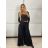 Women's long summer trousers (S/M/L ONE SIZE) ITALIAN FASHION IMM25M9227 -   black -   S / M / L