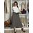 Women's long warm pleated skirt with belt (S/M/L ONE SIZE) ITALIAN FASHION IMC24594