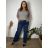 Women's wide-leg jeans, long, oversized (38-48) GOODIES GOD253848