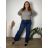 Women's wide-leg jeans, long, oversized (38-48) GOODIES GOD253848 40 blue