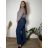 Women's wide-leg jeans, long, oversized (38-48) GOODIES GOD253848 40 blue