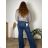 Women's wide-leg jeans, long, oversized (38-48) GOODIES GOD253848 40 blue