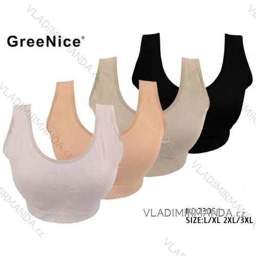 Women's sports bra, oversized (L/XL - 2XL/3XL) GREENICE GRE25T3054