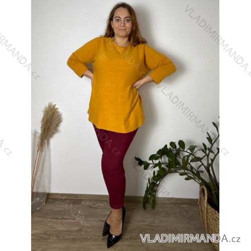 Women's long-sleeved, lightweight, zipped hooded sweatshirt, oversized (52/54/56 ONE SIZE) ITALIAN FASHION IMC25359