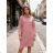Women's warm long sleeve dress, oversized (50/52/54 ONE SIZE) ITALIAN FASHION IM425838
