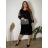 Women's Strapless Long Satin Party Dress (34-42) POLISH FASHION PMLEL24NATHALIE 46 black
