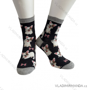 Ponožky slabé veselé dámské (35-40) POLSKÁ MÓDA DPP22001