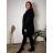 Women's Summer Long Harem Pants (42/44/46 ONE SIZE) ITALIAN FASHION IM424361 54/56/58 black