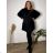 Women's Summer Long Harem Pants (42/44/46 ONE SIZE) ITALIAN FASHION IM424361 54/56/58 black